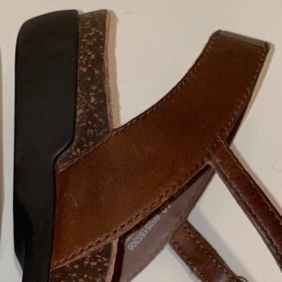 Dansko Rowan Brown Leather Ankle Strap Mary Jane Size 40 EU/9.5-10 US - Picture 4 of 15